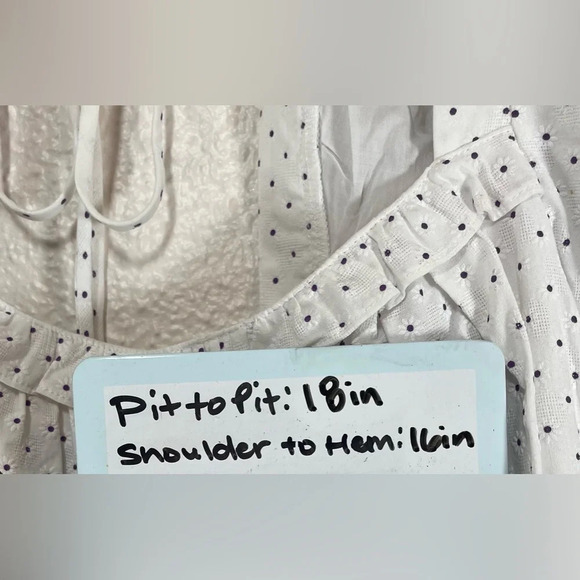 Revolve Majorelle Vivien Floral Blouse Top in White Women’s Large Spring Summer - Picture 15 of 16